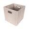 John Louis Home Fabric Bins, Tweed, Cream, 11 in W BIN-C-T01 - alternate 1